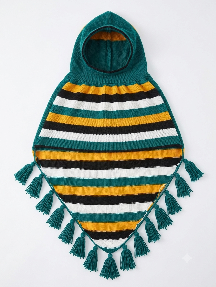 Premium Knit Hooded Muffler Cap for Kids – Perfect for School & Outdoor Winter Wear